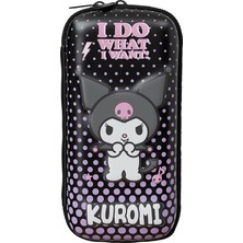 Kuromi Pembe Desenli Siyah Kalem Kutusu 3340