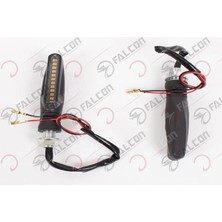 Ayrex Sevgent Universal LED Sinyal ile Uyumlu Kayar (Sarı) Ikili Takım