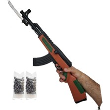 Ayrex Lrs Store Boncuk Atan Kaleşnikof Tüfek Boncuklu Keleş AK47 Oyuncak Silah