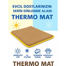 Ayrex Thermo Mat Hem Soğuk Hem Sıcak Kullanılabilen 2si1 Arada Kedi & Köpek Minderi (Kahverengi,