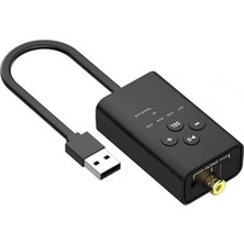Ayrex 5.2 Bluetooth Ses Alıcısı Pc Için Fiber Koaksiyel Aux Çıkışlı Dijital Dönüştürüc