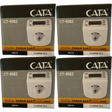 Ayrex Cata CT-9182 Dijital Zaman Saati, 3680W, 16 Amper, Beyaz CT-9182