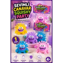 Ayrex Sevimli Canavar Squıshy Party Sıkmalı Yumuşak Stres Oyuncağı Sukuşi Oyuncak 1 Adet