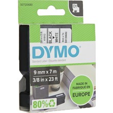 Ayrex Dymo D1 Yedek Şerit 9X7MT Beyaz-Siyah (40913)