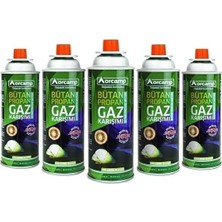 Ayrex Orcamp Uyumlu KTS-227 Model Gaz Kartuşu 227 gr * 5' Adetli Set / Orcamp Uyumlu 227 gr Gaz Kar