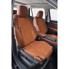 Ayrex Bod Skoda Kodiaq Oto Koltuk Koruyucu Kılıf 2023-SONRASI Latmos Serisi Taba