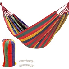 Ayrex Tek Kişilik 240X80CM Çantalı Kanvas Hamak Çantalı