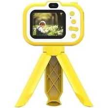 Ayrex Vothoon Dijital Fotoğraf Makinesi Çocuk Mini 1080P Hd Kamera Selfie Tripodlu Ön Arka Kamera