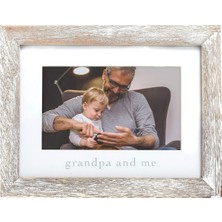 Ayrex Pearhead Grandpa & Me Keepsake Rustik Resim Çerçevesi, Babalar Günü Hediyesi Büyükbaba I