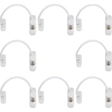 Ayrex Kidmix 8 Adet Halatlı Pvc Kapı Pencere Emniyet Kilidi - Beyaz Kablolu Pimapen Emniyet Mandal