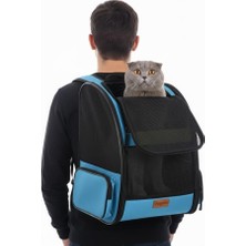 Ayrex Pugalo Airmove Premium Kedi Köpek Taşıma Çantası, Silinebilir, Yırtılmaz Fileli, Bükü