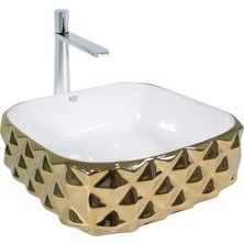 Paluci Leonardo White Gold Lavabo