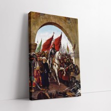 Ayrex Mgi Design Fatih Sultan Mehmet Istanbul'un Fethi 1453 Kanvas Tablo, 60X90 Cm, Tarihi Tema, Te