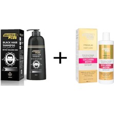 Revox Saç Siyahlaştırıcı Şampuan 350 Ml + ANTİ-HAIR LOSS EXTRA VOLUME COLLAGEN BIOTIN ŞAMPUAN 400 ML