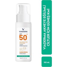Viaderma SPF 50 Yüz ve Vücut Güneş Kremi 100 ml Karma Ciltler için Yüksek Koruma