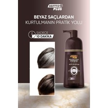 Softto Plus 350 ml Kahverengi Saç Boyası Köpük Amonyaksız Formül ile Beyaz Saçları Kapatır