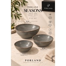Porland Seasons Üçgensel Kase Seti 3'lü