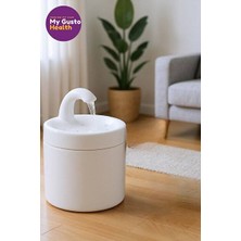 Flip  My Gusto Health Seramik Kedi ve Köpek  Su Pınarı Beyaz