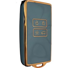 Ayrex Autohan Keys Lüks Renault Anahtar Kılıfı, Clio E-Tech, Austral, Megane E-Tech, 4 Buton, gr