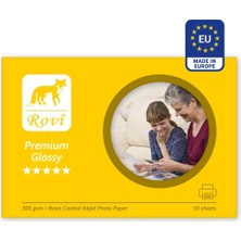 Ayrex Rovi Premium Parlak Fotoğraf Kağıdı 300GSM 50YP 13X18