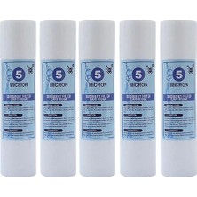 Ayrex Aquames Su Arıtma Cihazı 10 Inc 5 Mikron Sediment Spun Filtre (5 Adet)