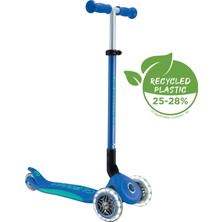 Ayrex Elite Deluxe 3 Tekerlekli Katlanabilir Işıklı Lacivert Scooter 439-600