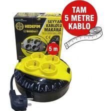 Hedefim Seyyar Kablo Makarası 5m