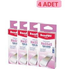 Ayrex Banduff Yara Bandı Hassas, Su Geçirmez, Nefes Alabilen, 4'lü Set, 19X72 mm