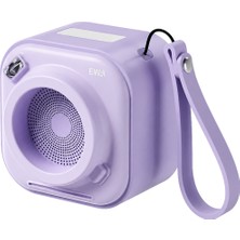 Ewa A132 Mini Bluetooth Hoparlör 5W - Tws Destekli Kablosuz Taşınabilir Speaker - Mor