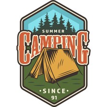 Ayrex Off Road Camping Offroad Kamp Sticker Çadır 14 x 10 cm