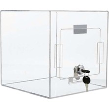 Ayrex Karlobi 20X20 Dilek/şikayet Kutusu - / Şeffaf Pleksi / - / Kilitli Kağıt Kutusu / - / Bağ