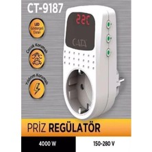 Ayrex Cata Akım Korumalı Priz Tekli CT-9186 Tv Koruma,dijital Priz Regülatör