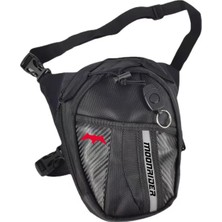 Ayrex Motosiklet Bacak ve Bel Çantası, Suya Dayanıklı Ayarlanabilir Kemerli, Siyah,unisex Motorc