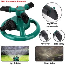 Ayrex Depolife 3 Lü Sprink Yeşil 360° Döndürme Otomatik Sulama Sistemi Bahçe Çim Döner Püsk