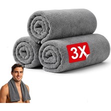 Ayrex Wonkey - Sporcu Fitness Antreman Havlusu 30X100 Cm, Hafif ve Hızlı Kuruyan Mikrofiber Spor H