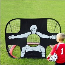 Ayrex Taşınabilir Futbol Kale Seti, Çantalı, Antrenman Malzemesi, Siyah