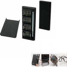 Paras Ticaret (24 In 1) Kızaklı Kutulu 25 Parça Mıknatıslı Çelik Profesyonel Bits Tornavida Seti Saat Laptop Kamera Tablet Telefon Gözlük Vb. Tamiri
