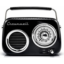 Ayrex Retro Tasarımlı Bluetooth Fm Radyo (Siyah)