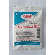 Ayrex Ds Sağlık Ds Steril Hidrofil Gazlı Bez (2li) 30X80CM 10 Paket