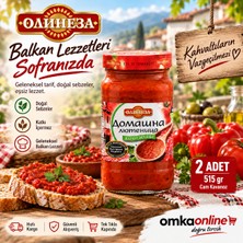 Omka Olineza Lütenitsa 2 Adet - Kahvaltılık Balkan Sos 515 gr Cam Kavanoz