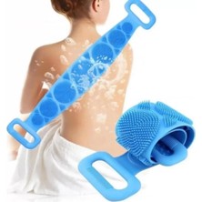 Ayrex Özel Üretim Back Scrubber Yıkanabilir 70CM x 11CM Silikon Çift Taraflı Banyo Kesesi Büy�