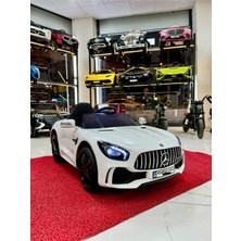 Gtr 12 Volt Beyaz Akülü Araba 35 kg Taşıma Kapasitesi Uzaktan Kumandalı Tek Kişilik
