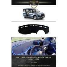 A3D Torpido Koruma Fiat Doblo 2007-2015 Airbagsiz Double Ekran Ön Örtüsü Göğüs Panel Torpido Koruma Koruyucu Kılıfı