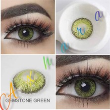 Axhara Newyork Gemstone Green Yeşil Renkli Göz Kirpik Lensi Yıllık Kullanım