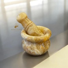 Aura Stone Aurastone Oniks Doğal Taş Havan