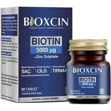 Bioxcin Biotin 5000 Mg 60 Tablet