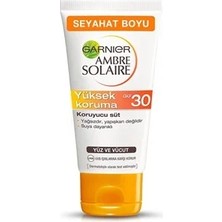 Garnier Ambre Solaire Koruyucu Süt Yüz & Vücut Için SPF50 50 ml