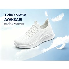Leu Unisex Yürüyüş Hafif Triko Spor Ayakkabı