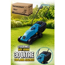 Stahlkraft Sth 6211 1200W 30L Toplama Torbalı Elektrikli Çim Biçme Makinesi