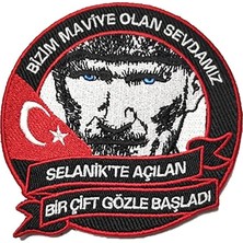 Ayrex Airforcemarket Nakışlı Arma Siyah Amerikan Fermuarlı (Cırt) Askeri Görev Yamaları, Bayr